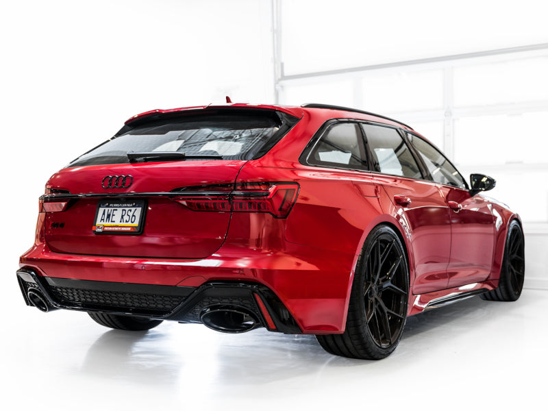 AWE Tuning 21-23 Audi C8 RS6/RS7 SwitchPath Cat-back Exhaust - Diamond Black Tips