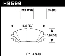 Load image into Gallery viewer, Hawk 07-16 Toyota Yaris HPS 5.0 Front Brake Pads