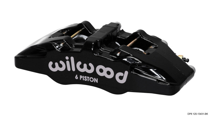 Wilwood Forged Dynapro DP6A Caliper — L/H 5.25in Mount, 1.62/1.38/1.38in Pistons, .38in Disc