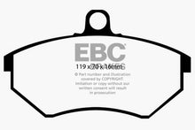 Cargar imagen en el visor de la galería, EBC 94 Volkswagen Cabriolet 1.8 Greenstuff Front Brake Pads