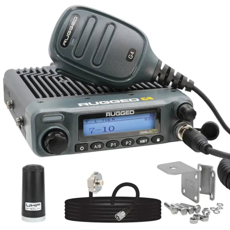 Rugged Radios Radio Kit Lite - Rambler G4 GMRS Mobile Radio with Stealth Antenna (RKL-G4)