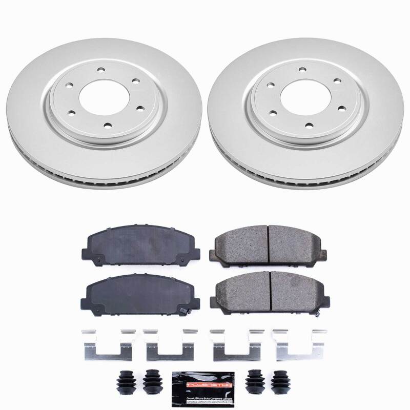 Power Stop 08-10 Infiniti QX56 Front Z23 Coated Brake Kit
