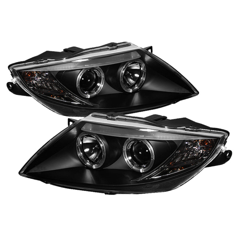 Faros delanteros de proyector Spyder BMW Z4 03-08, solo modelos Xenón/HID - Halo LED negro PRO-YD-BMWZ403-HID-BK