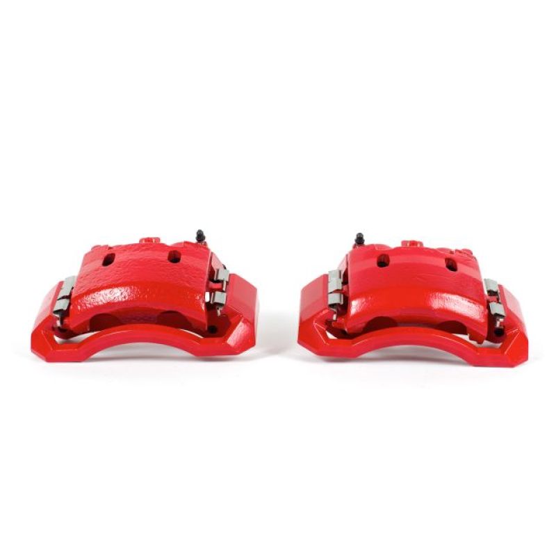 Pinzas delanteras rojas con soportes Power Stop 06-08 Dodge Ram 1500 (par)