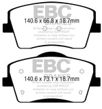 EBC 2018+ Volvo XC40 T4 Greenstuff Front Brake Pads