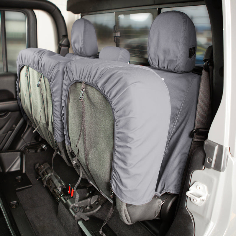 Covercraft 15-22 Chevrolet Colorado Carhartt SeatSaver Custom Front Row Seat Covers - Gravel
