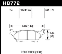 Cargar imagen en el visor de la galería, Hawk 12-16 Ford F-150 Performance Ceramic Street Rear Brake Pads