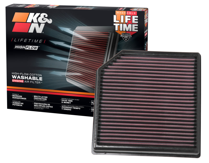K&N Replacement Air Filter — 2018-2024 Volvo XC40 L4-2.0L F/I