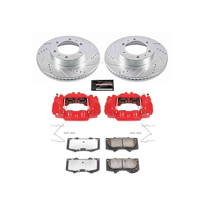 Power Stop Z36 Truck & Tow Brake Kit w/Calipers — Fits 2005-2022 Toyota Tacoma Front