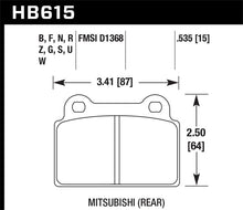 Cargar imagen en el visor de la galería, Hawk EVO X DTC-60 Race Rear Brake Pads