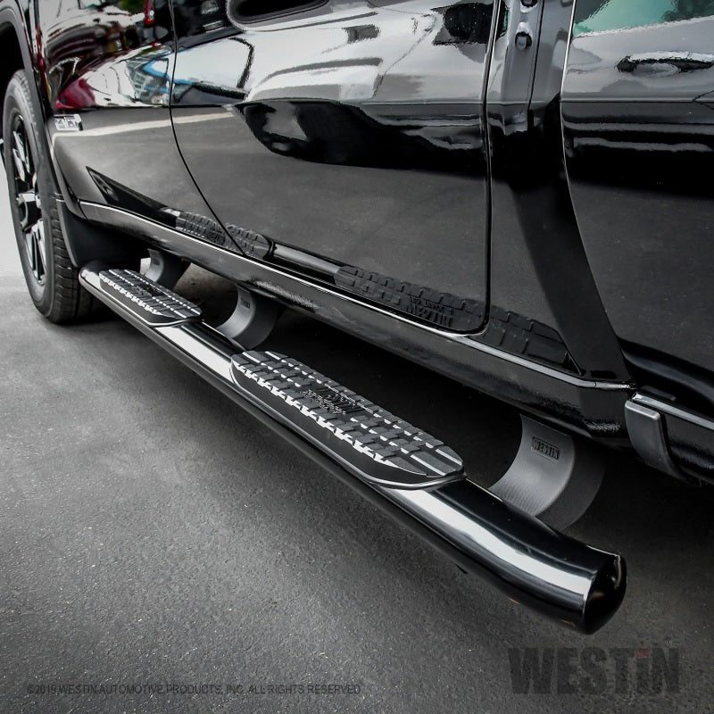 Westin PRO TRAXX 4 Oval Nerf Step Bars — Fits 2019-2024 Chevy Silverado/GMC Sierra 1500 Double Cab