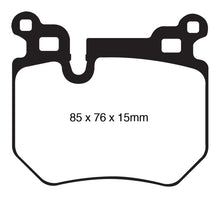 Cargar imagen en el visor de la galería, EBC 08-10 BMW 135 3.0 Twin Turbo Yellowstuff Rear Brake Pads