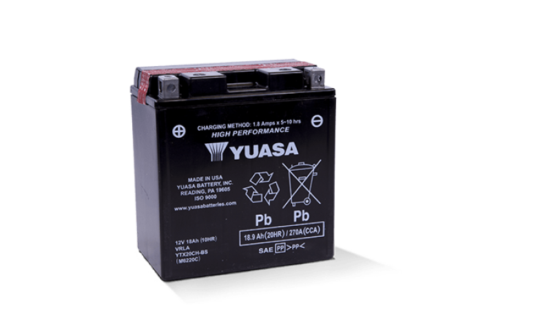 Yuasa YTX20CH-BS High Performance AGM Battery (Bottle Supplied)