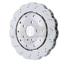 Cargar imagen en el visor de la galería, SHW 14-20 Audi R8 5.2L (Excl Ceramic Brake) Rear Drill-Dimp Lightweight Wavy Brake Rotor(4S0615601B)