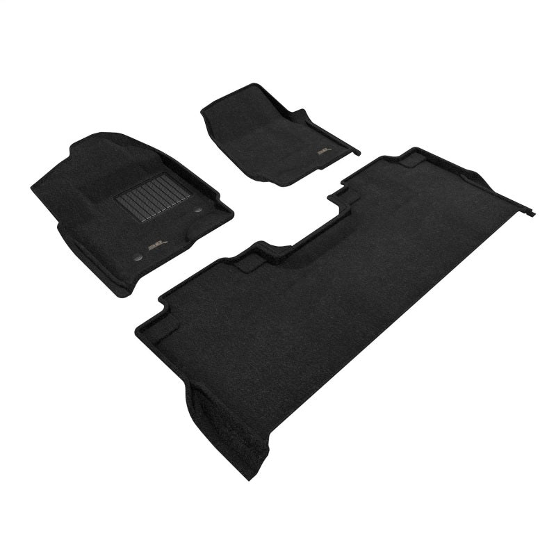 3D MAXpider 23-26 Ford F-250/F-350/F-450 Crew Cab Elegant Black Full Set