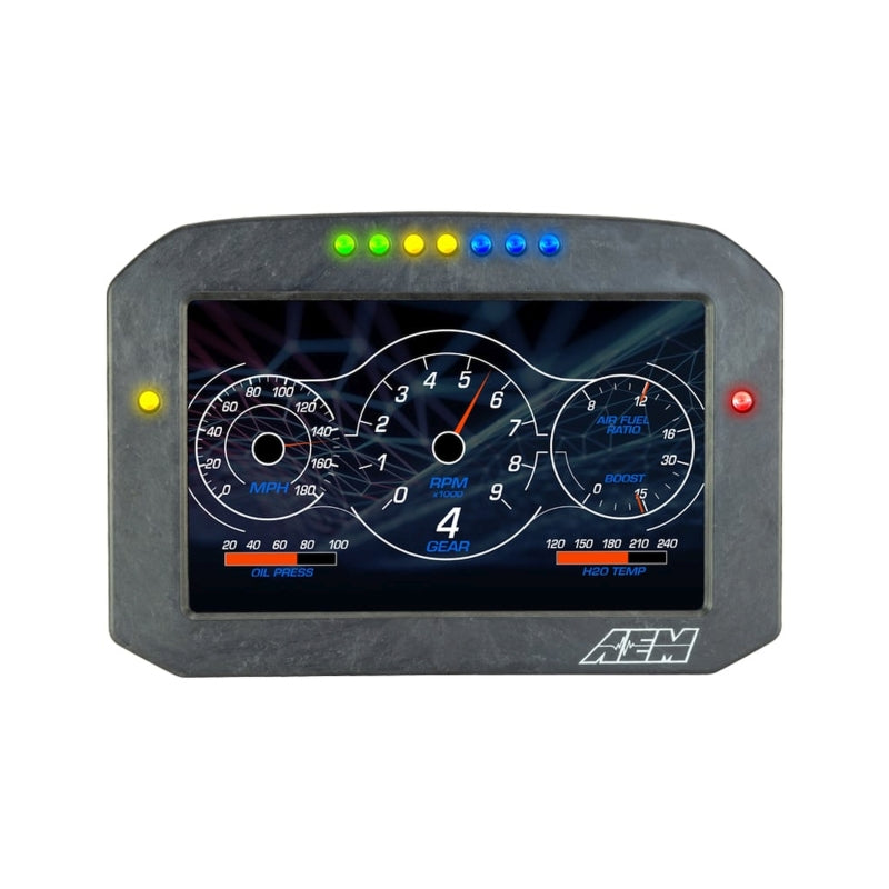 AEM CD-7G Carbon Flush Digital Dash Display w/ Internal 20Hz GPS