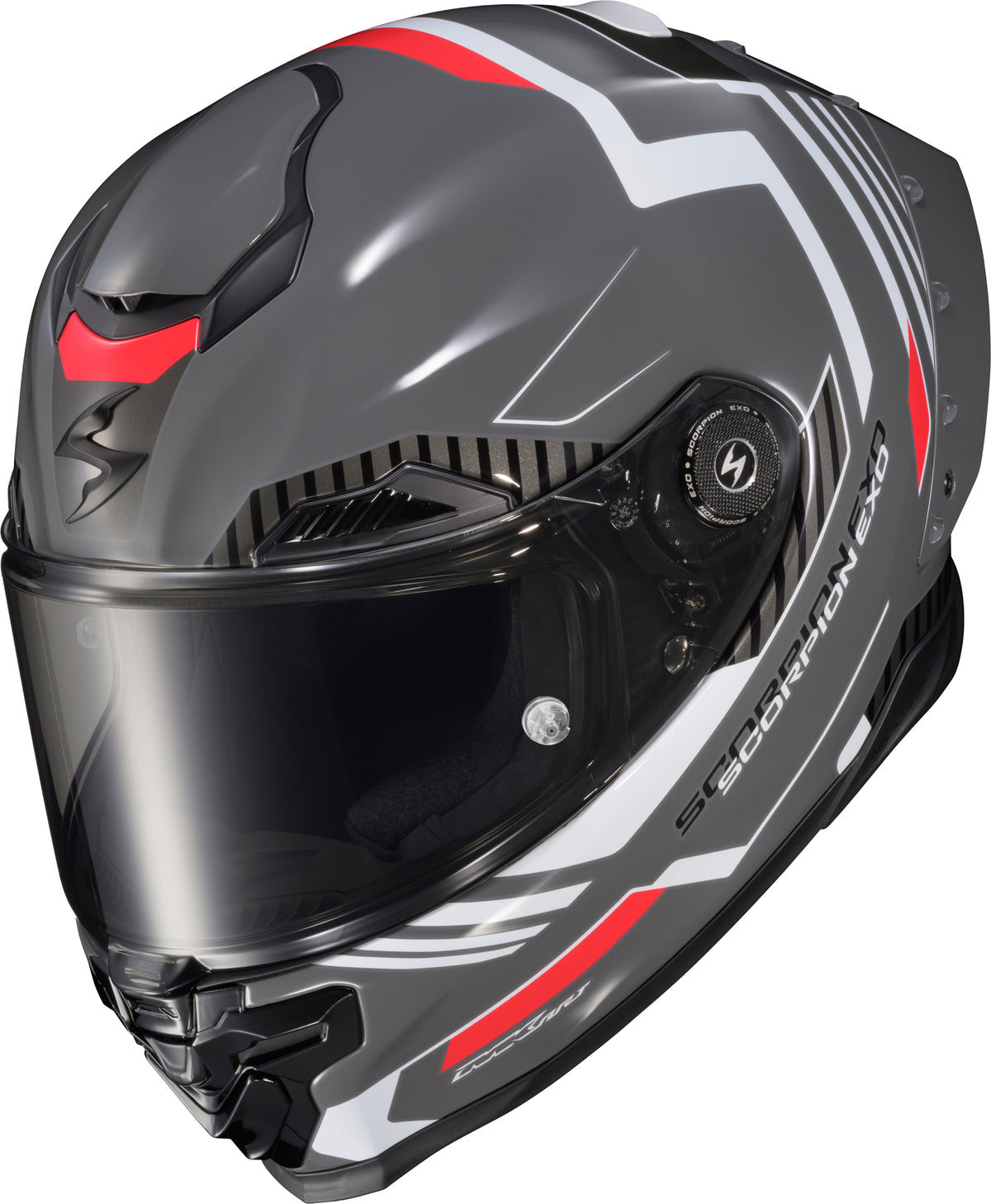 Scorpion EXO Apex EXO-Warp Full Face Helmet Atarax Grey/White SM (WAR-3603)