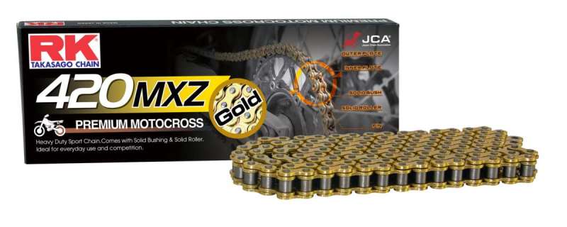 RK Chain GB420MXZ 130 Links Gold Drive Chain