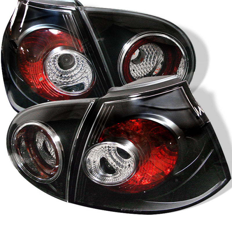 Luces traseras Spyder Volkswagen Golf V 06-09 estilo europeo negras ALT-YD-VG03-BK