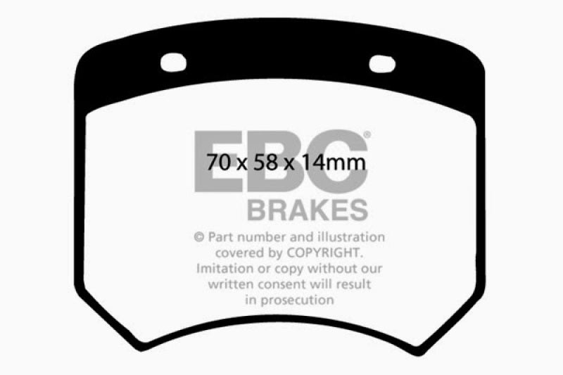 EBC 70-73 Rover Mini 1275 (10in Wheels) Greenstuff Front Brake Pads