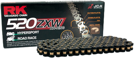 RK Excel BL520ZXW Drive Chain Black 520 X 120 (BL520ZXW-120)