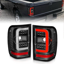 Load image into Gallery viewer, ANZO 2001-2011 Ford  Ranger LED Tail Lights w/ Light Bar Black Housing Clear Lens