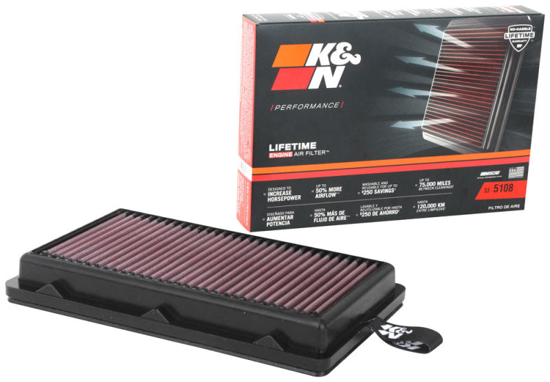 K&N 33-5108 Replacement Air Filter — Fits 2020-2024 Hyundai Sonata