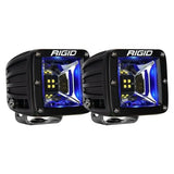 Radiance Scene Light W/Blue Backlight, Surface Mount, Black Housing, Pair