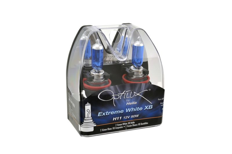 Hella Optilux XB Extreme Type H11 12V 80W Blue Bulbs - Pair