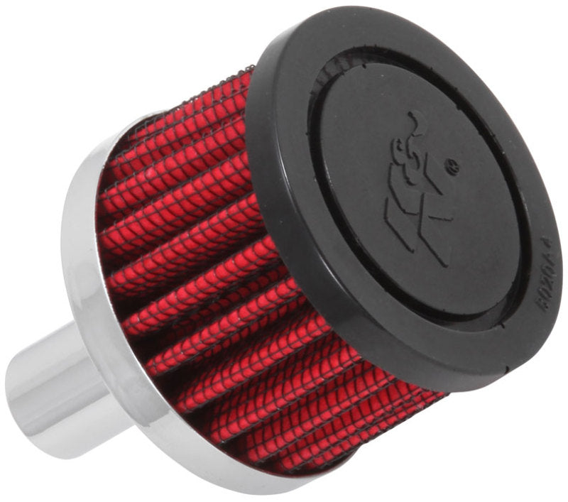 K&N 62-1020 Crankcase Vent Filter — .625in Vent, 2in OD, 1.5in Height, Rubber Top