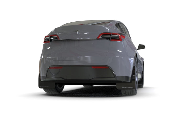 Rally Armor 20-22 Tesla Model Y Black UR Mud Flap w/ Dark Grey Logo