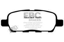 Cargar imagen en el visor de la galería, EBC 03-05 Infiniti FX35 3.5 Yellowstuff Rear Brake Pads