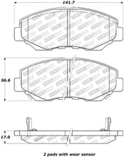 Cargar imagen en el visor de la galería, StopTech Street Touring 03-10 Honda Accord / 02-06 CR-V Front Brake Pads