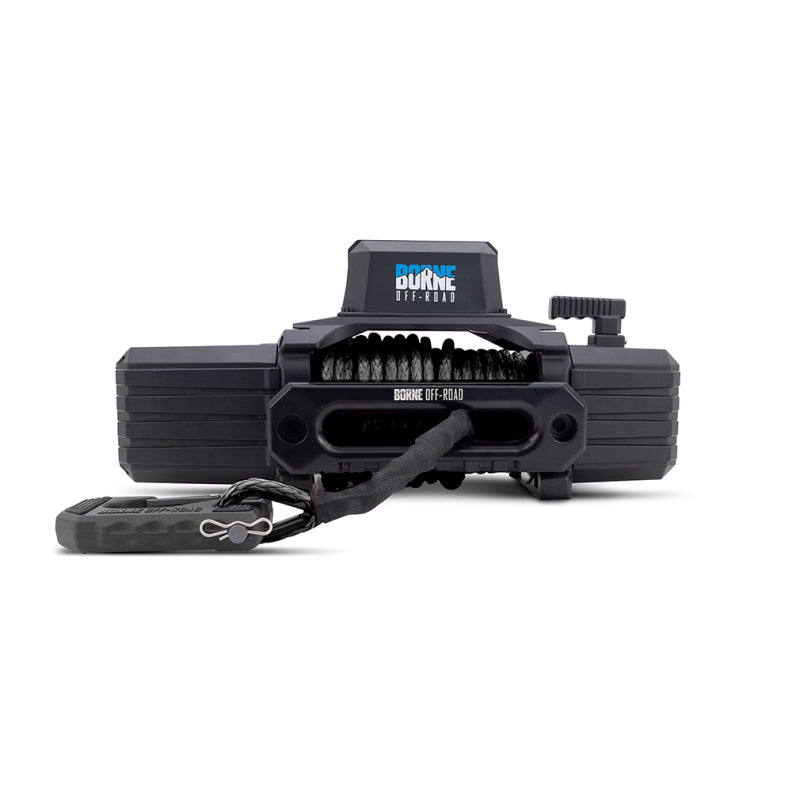 Borne Off-Road 10K Winch - Black Synthetic Rope