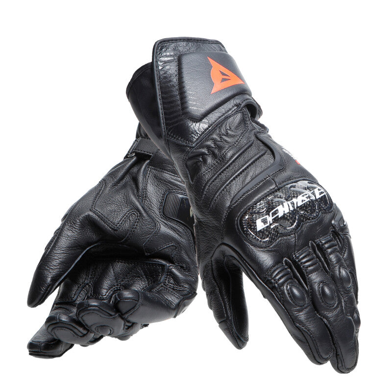 Dainese Carbon 4 Long Leather Gloves Black/Black/Black - Small