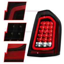 Cargar imagen en el visor de la galería, ANZO 11-14 Chrysler 300 LED Taillights Black w/ Sequential