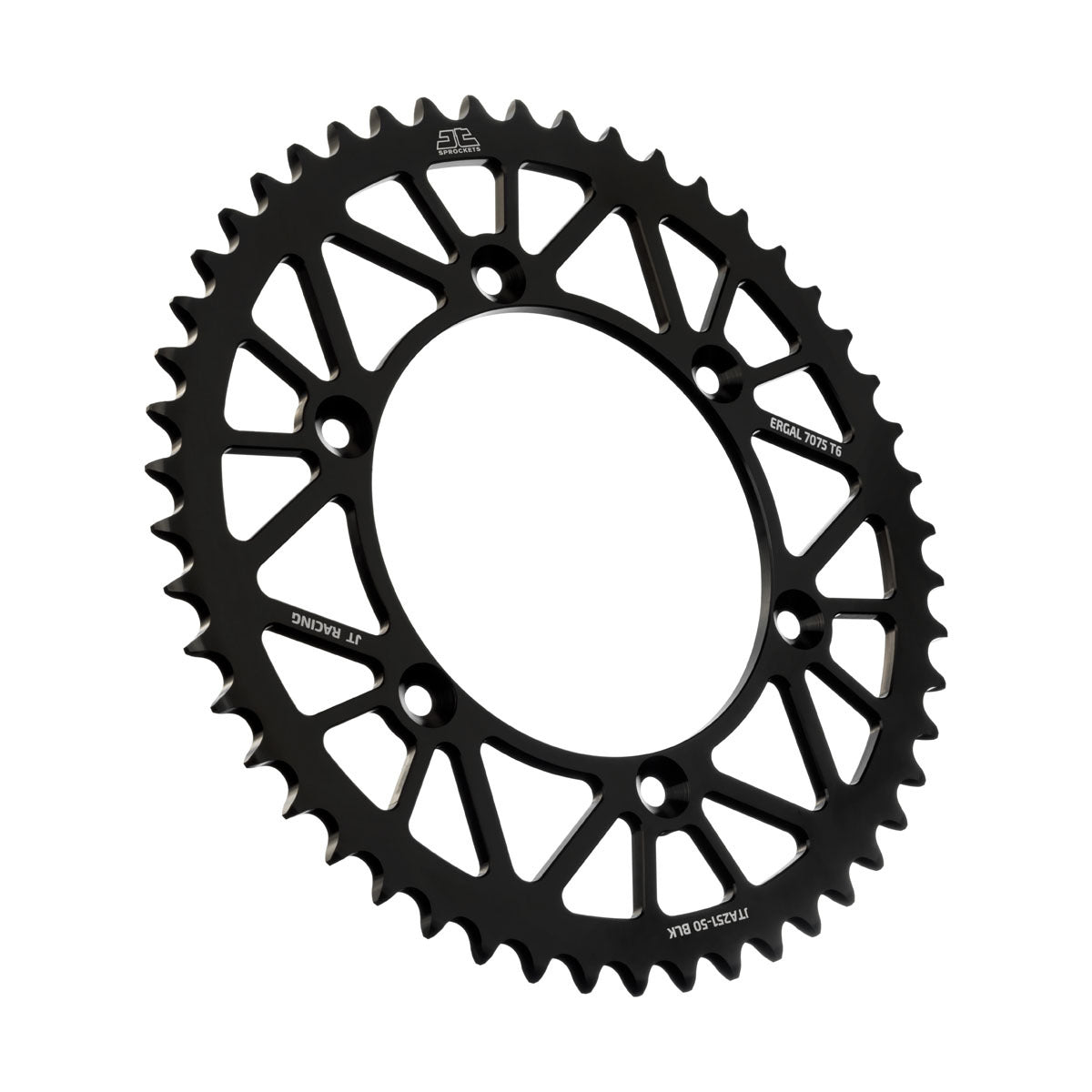 JT Rear Racelite Sprocket Alum 50T-520 BLK HON/YAM (JTA251.50BLK)