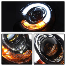 Cargar imagen en el visor de la galería, Spyder Mini Cooper 2010-2012 Projector Headlights Xenon/HID Model- DRL Blk PRO-YD-MC07-HID-DRL-BK