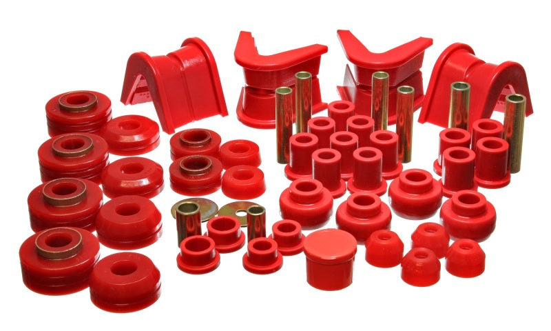 Energy Suspension 73-79 Ford F-150 Pickup 4WD Red Hyper-flex Master Bushing Set