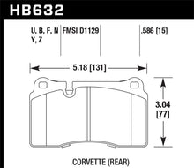 Cargar imagen en el visor de la galería, Hawk 14-15 Chevrolet Camaro 7.0L Z28 (Incl.Pad Wear Sensor) Rear ER-1 Brake Pads