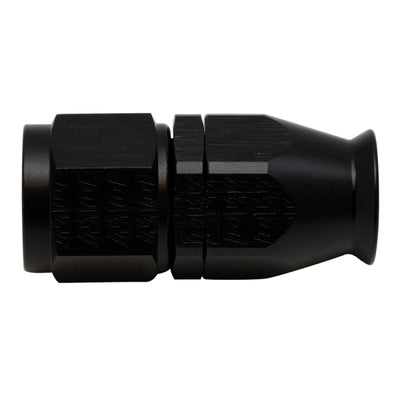 DeatschWerks 8AN Straight Swivel PTFE Hose End - Anodized Matte Black