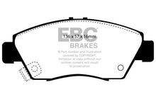 Cargar imagen en el visor de la galería, EBC 12 Acura ILX 1.5 Hybrid Greenstuff Front Brake Pads