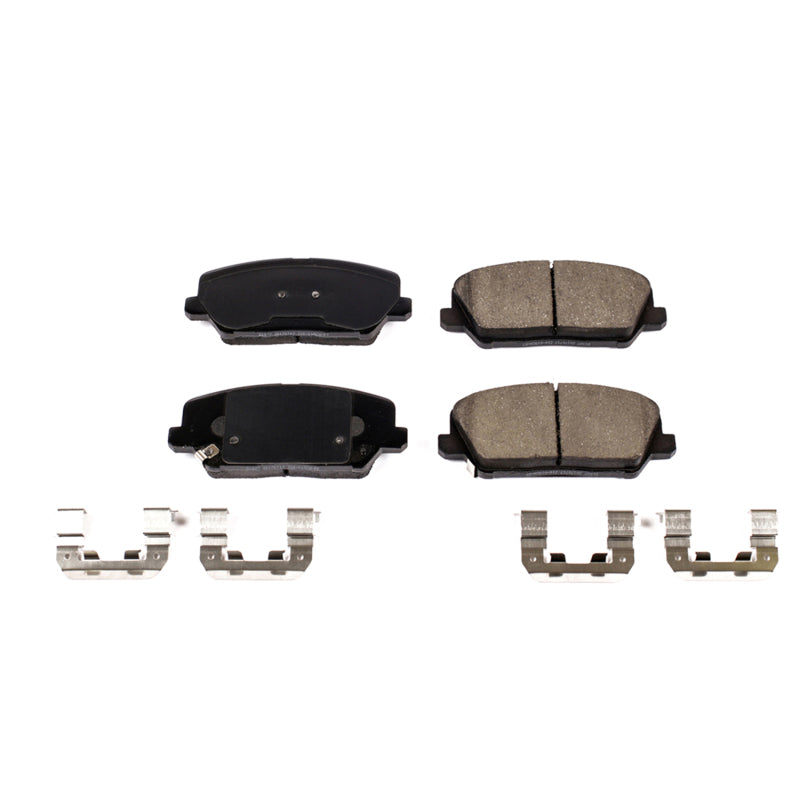 Power Stop 16-17 Hyundai Veloster Front Z17 Evolution Ceramic Brake Pads w/Hardware