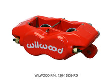 Cargar imagen en el visor de la galería, Wilwood Caliper-Forged DynaliteI-Red 1.38in Pistons .81in Disc