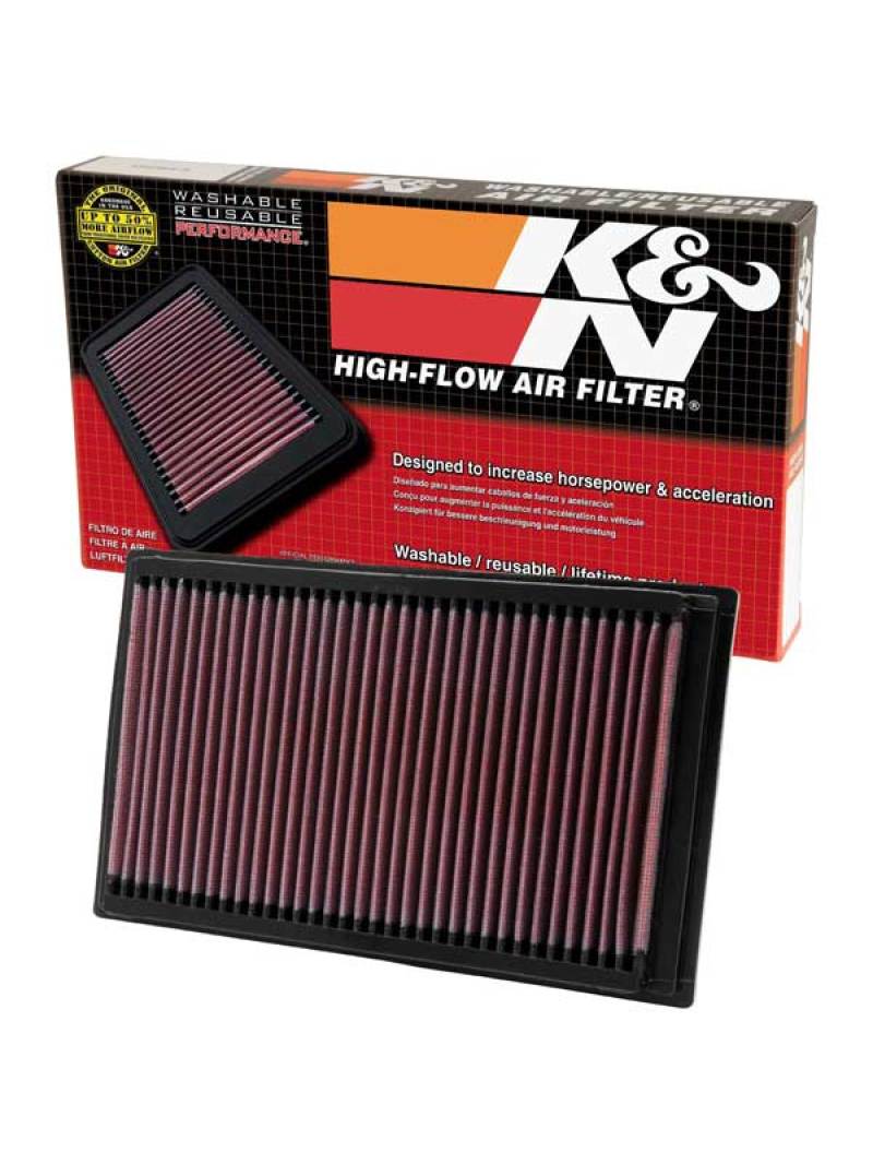 K&N Replacement Air Filter — Fits 2006-2012 Ford Fusion, 2006-2011 Mercury Milan 2.3L-L4
