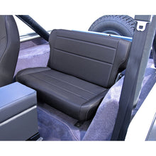 Cargar imagen en el visor de la galería, Rugged Ridge Fold&amp;Tumble Rear Seat Black Denim 76-95 Jeep CJ / Jeep Wrangler