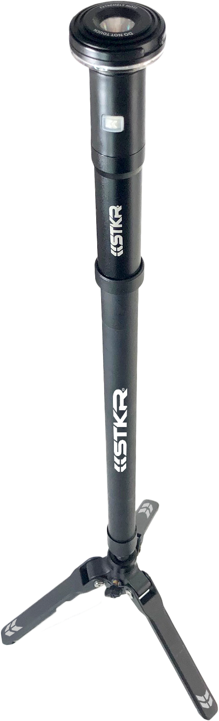 STKR FLI-PRO Telescoping Light 8' with Removable Flashlight (12679)