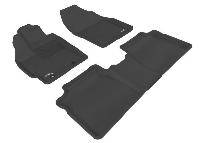 3D MAXpider 12-15 Toyota Prius Kagu Black Full Set