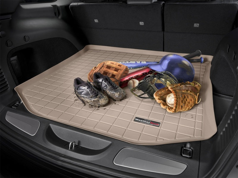 WeatherTech 25-26 Cadillac Escalade IQ Behind 3rd Row Cargo Liner w/Bumper Protector - Tan