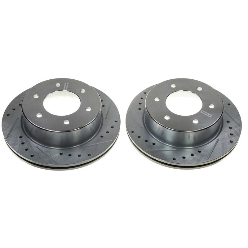 Power Stop 21-22 Ford Bronco Rear Evolution Drilled & Slotted Rotor - Pair